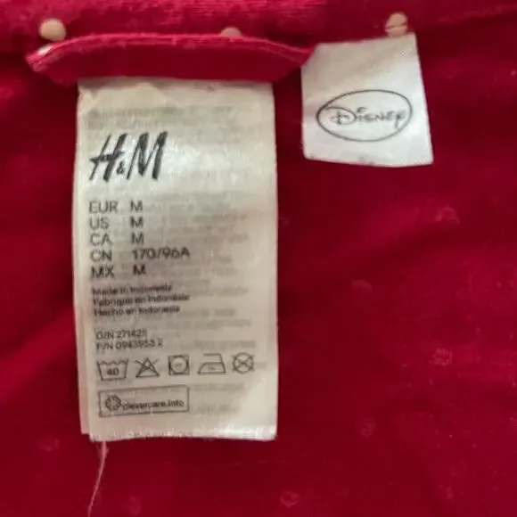 H&M Disney rare long sleeve button up top. Size M - Picture 3 of 3